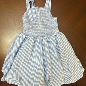 Habitual Blue and White Striped Casual Dress